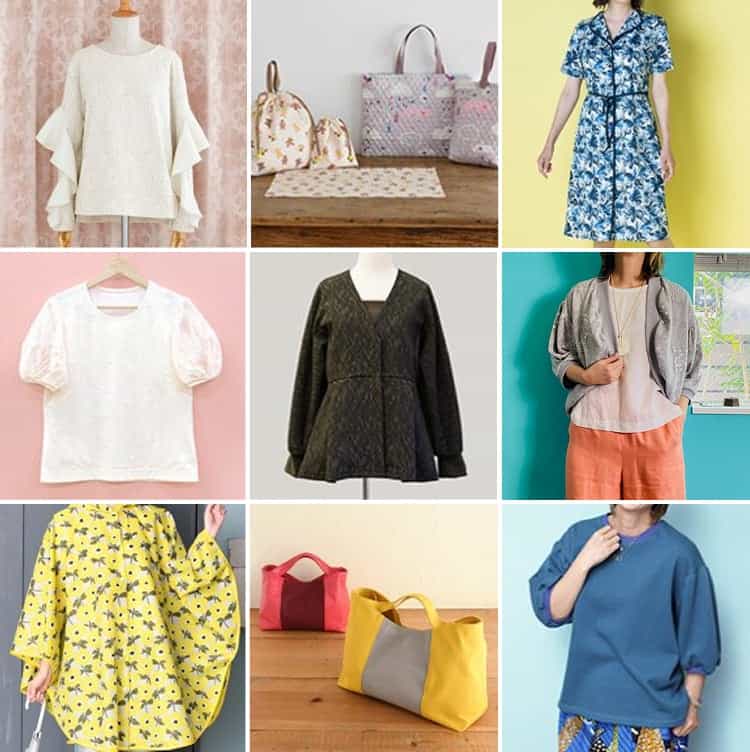 作品レシピや型紙の完成品画像サンプル