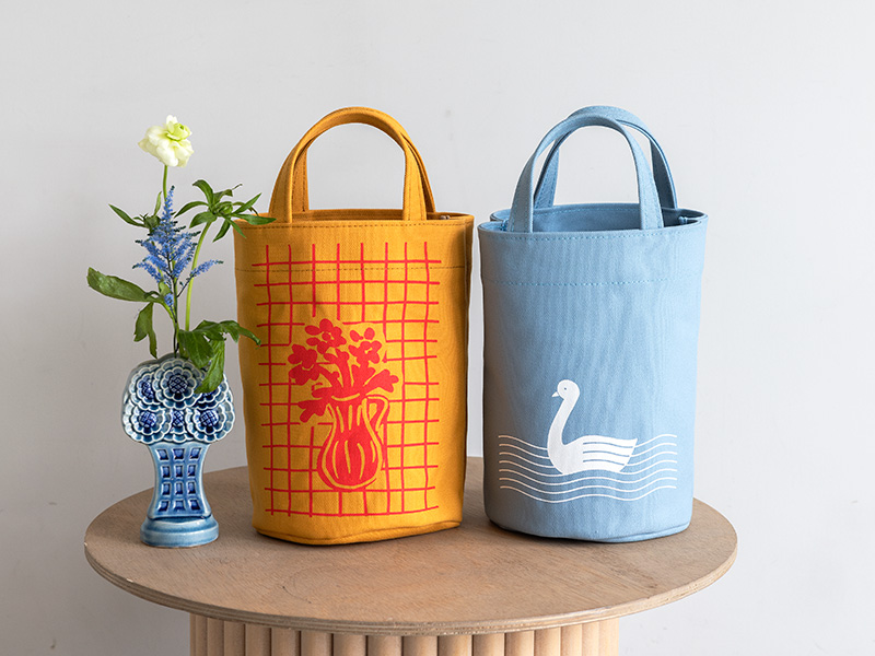 ワークショップ・作品レシピ・掲載情報｜コットンフレンド2026年春夏号Vol.95（ブティック社）「春のおでかけ丸底トート」