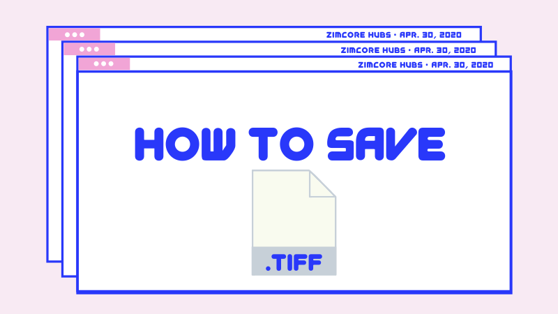 How to make tiff